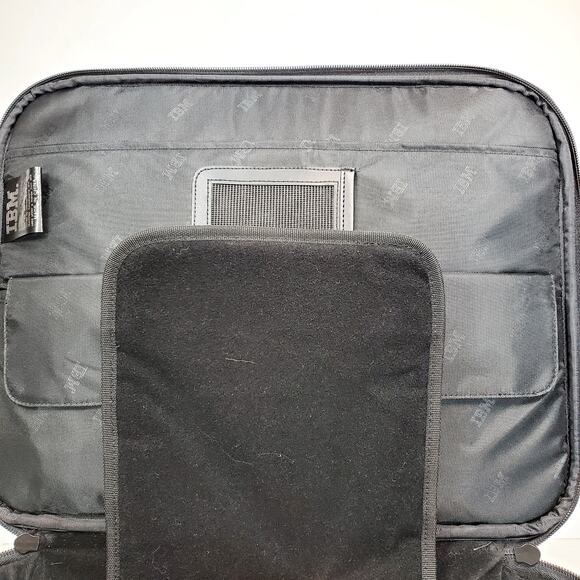 Vtg IBM CompuNote Notebook Laptop Canvas Carry Case 16" Crossbody Strap - Picture 9 of 15